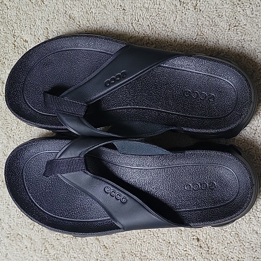 ECCO Mx Flipsider Flip-Flop‎ Women Size 6.5 Black